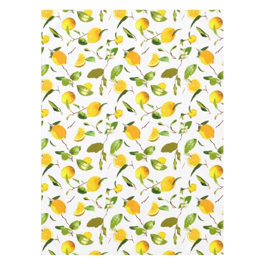 Waterverf Lemon & Leaves 16 Tafelkleed (Voorkant)