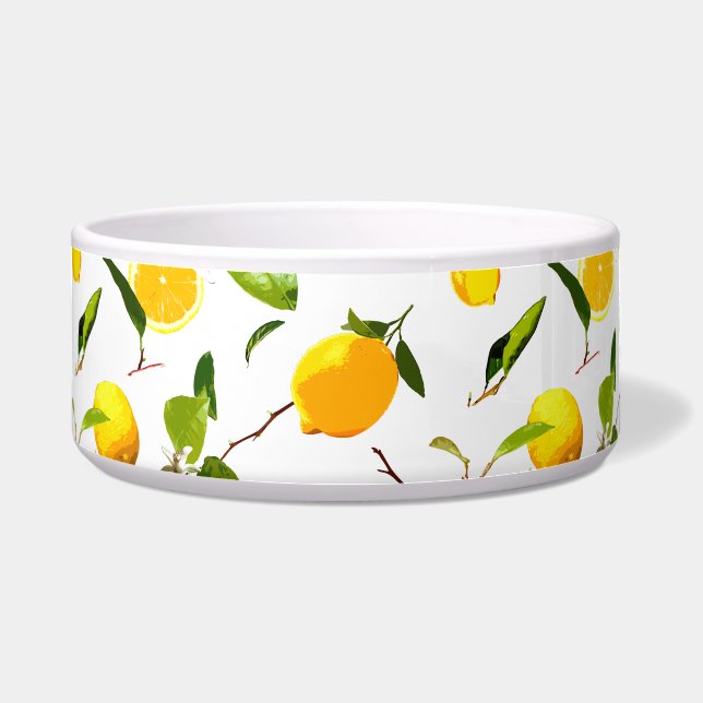 Waterverf Lemon & Leaves 16 Voerbakje (Voorkant)