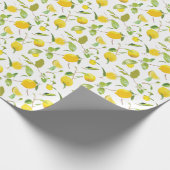 Waterverf Lemon & Leaves 2 Cadeaupapier (Hoek)