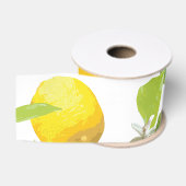 Waterverf Lemon & Leaves 2 Grosgrain Lint (Spoel)