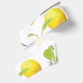 Waterverf Lemon & Leaves 2 Grosgrain Lint (Achterkant)