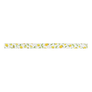 Waterverf Lemon & Leaves 2 Grosgrain Lint