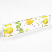 Waterverf Lemon & Leaves 2 Naambordje