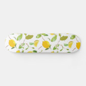 Waterverf Lemon & Leaves 2 Persoonlijk Skateboard (Horizontaal)