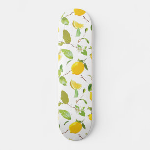 Waterverf Lemon & Leaves 2 Persoonlijk Skateboard