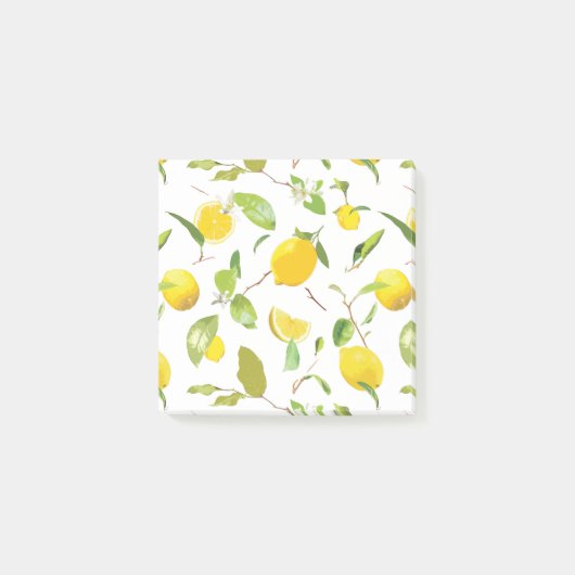 Waterverf Lemon & Leaves 2 Post-it® Notes (Voorkant)