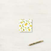 Waterverf Lemon & Leaves 2 Post-it® Notes (Op bureau)
