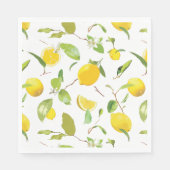 Waterverf Lemon & Leaves 2 Servet (Voorkant)