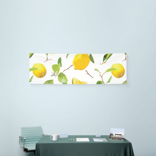 Waterverf Lemon & Leaves 2 Spandoek (Beurs)