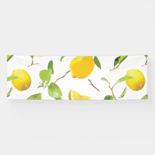 Waterverf Lemon & Leaves 2 Spandoek
