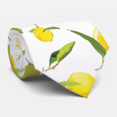 Waterverf Lemon & Leaves 2 Stropdas (Opgerold)