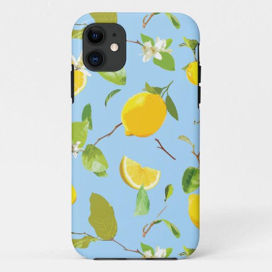 Waterverf Lemon & Leaves 3 Case-Mate iPhone Case (Achterkant)