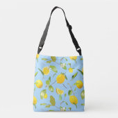 Waterverf Lemon & Leaves 3 Crossbody Tas (Achterkant)
