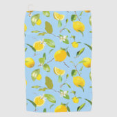 Waterverf Lemon & Leaves 3 Golfhanddoek (Voorkant)