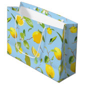 Waterverf Lemon & Leaves 3 Groot Cadeauzakje (Voorkant Gekanteld)