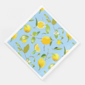 Waterverf Lemon & Leaves 3 Servet (Hoek)