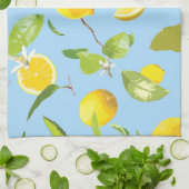 Waterverf Lemon & Leaves 3 Theedoek (Gevouwen)
