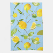 Waterverf Lemon & Leaves 3 Theedoek (Verticaal)