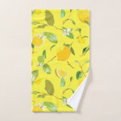Waterverf Lemon & Leaves 4 Bad Handdoek (Handdoek)