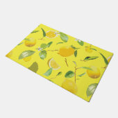 Waterverf Lemon & Leaves 4 Deurmat (Schuin)