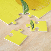 Waterverf Lemon & Leaves 4 Legpuzzel (Zijkant)