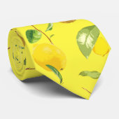 Waterverf Lemon & Leaves 4 Stropdas (Opgerold)