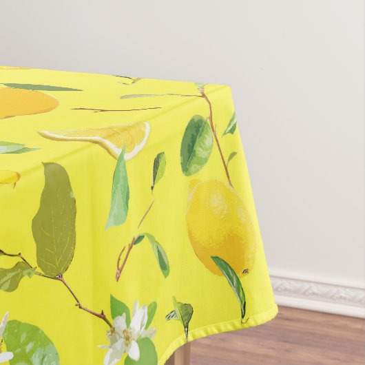 Waterverf Lemon & Leaves 4 Tafelkleed (Voorbeeld)