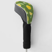 Waterverf Lemon & Leaves 5 Golfheadcover (Schuin)