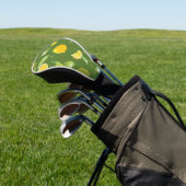Waterverf Lemon & Leaves 5 Golfheadcover (Insitu)