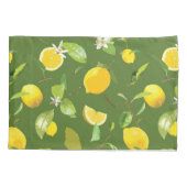 Waterverf Lemon & Leaves 5 Kussensloop (Achterkant-Links)