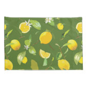 Waterverf Lemon & Leaves 5 Kussensloop (Achterkant-Rechts)