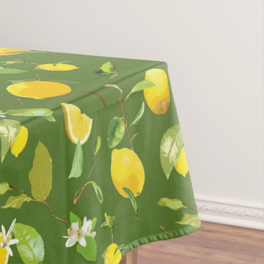Waterverf Lemon & Leaves 5 Tafelkleed (Voorbeeld)