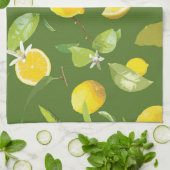 Waterverf Lemon & Leaves 5 Theedoek (Gevouwen)