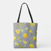 Waterverf Lemon & Leaves 7 Tote Bag (Achterkant)