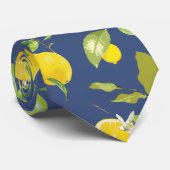 Waterverf Lemon & Leaves 9 Stropdas (Opgerold)