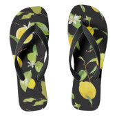 Waterverf Lemon & Leaves Teenslippers (Voetbed)
