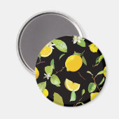 Waterverf Lemon & LeavesWaterkleur Lemon & Leaves Magneet (Voorkant / Achterkant)