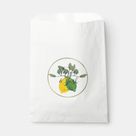 Waterverf Lemon Limoen Limoncillo Faux Gold Weddin Bedankzakje