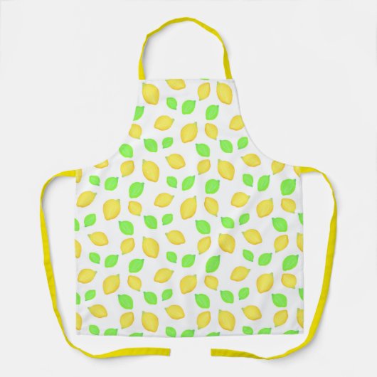 Waterverf Lemon Limoen Schort (Voorkant)
