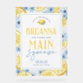 Waterverf Lemon Main Squeeze Acryl Welkomstbord Acryl Bord (Voorkant)