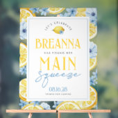 Waterverf Lemon Main Squeeze Acryl Welkomstbord Acryl Bord (Neutraal)