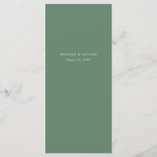 Waterverf Lemon Main Squeeze Vrijgezellenfeest Menu (Achterkant)