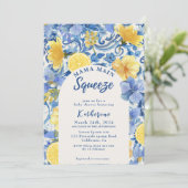 Waterverf Lemon Mama Main Squeeze vrijgezellenfees Kaart (Staand voorkant)