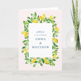 Waterverf Lemon Mediterranean Folded Programma