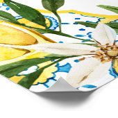 Waterverf Lemon Mediterranean Sweet Sixteen Poster (Hoek)