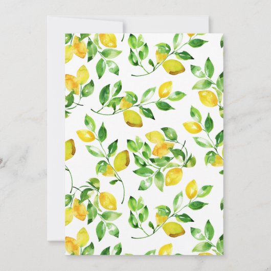 Waterverf lemon - middellandse zee kaart (Achterkant)