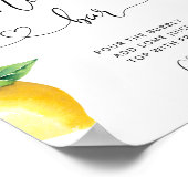 Waterverf lemon Mimosa bar Poster (Hoek)