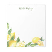 Waterverf Lemon Notitieblok (Voorkant)