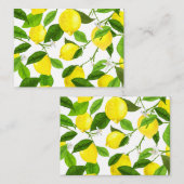 Waterverf Lemon Notitiekaartje (Voorkant / Achterkant)