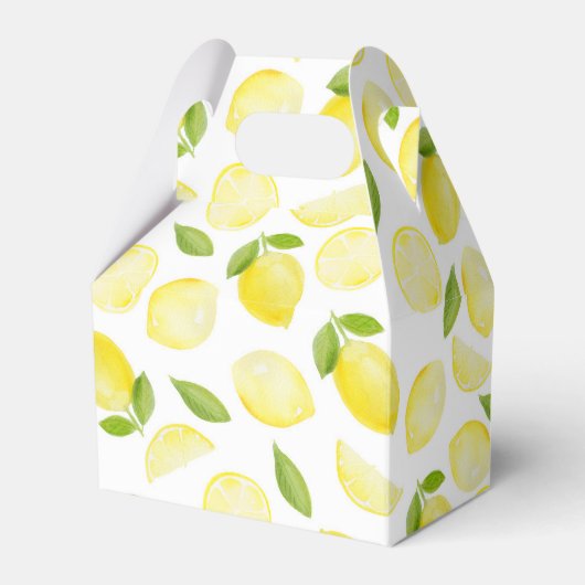 Waterverf Lemon Party Favor Box Bedankdoosjes (Voorkant Zijde)